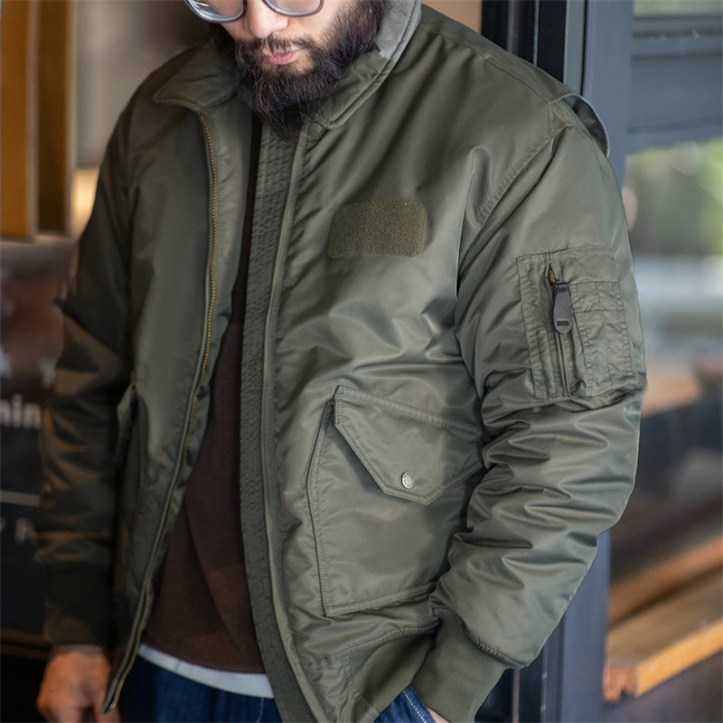 American Retro Jacket Pilot Thickened Cotton Padded Coat
