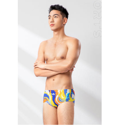 Professional Racing Swim Briefs With Wide Small Square Cut