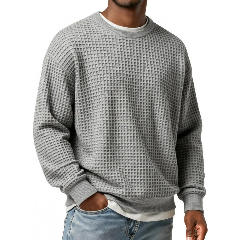 European And American Men's Digital Print Mature Versatile Long Sleeve