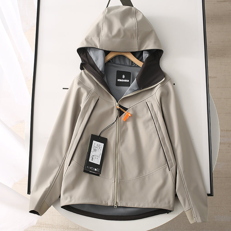 New Outdoor Feng Shui Loose Fashion Versatile Shell Jacket