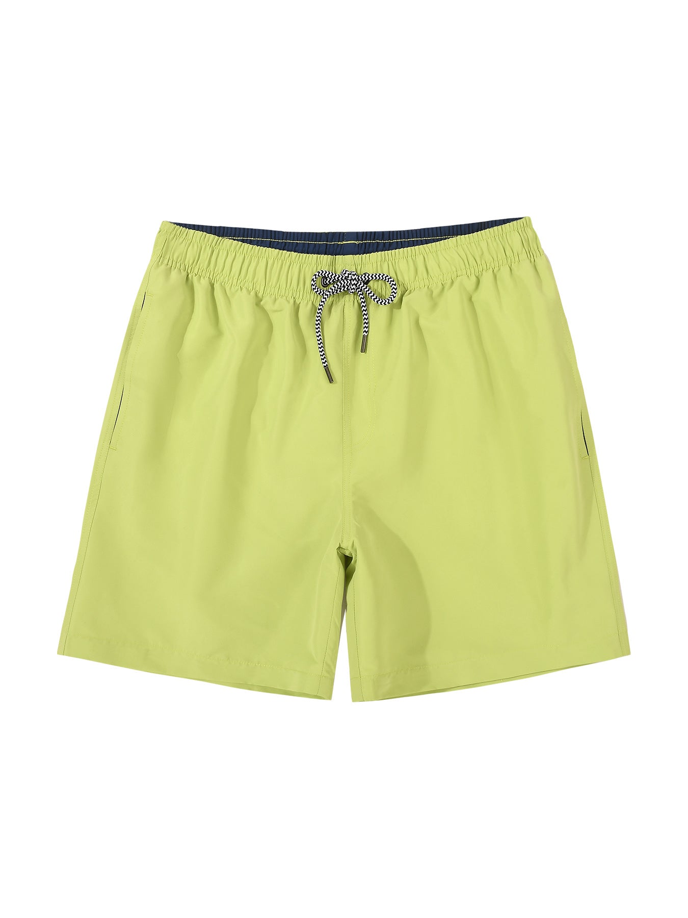 Solid Color Lined Men Swim Trunkscomfortable No Awkward Bulges Relaxed Fit And Quick Drying