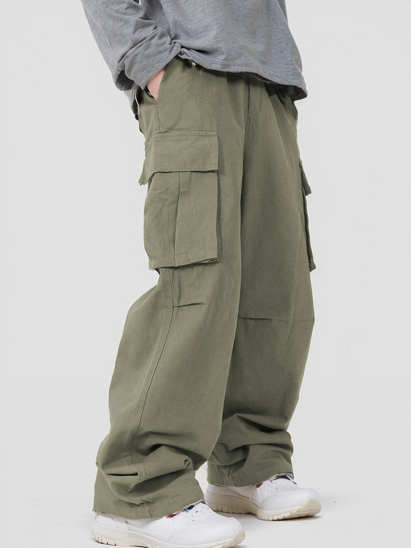 Casual Loose Three-dimensional Pocket Fried Street Overalls