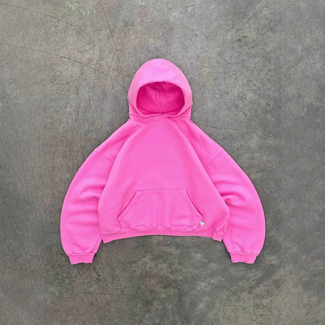 Solid-color Loose-fitting High-street Trendy Personalized Sweatshirt And Pants For Couples