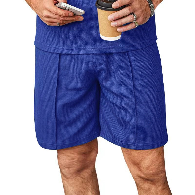 Men's Summer Plus Size Straight Leg Casual Shorts