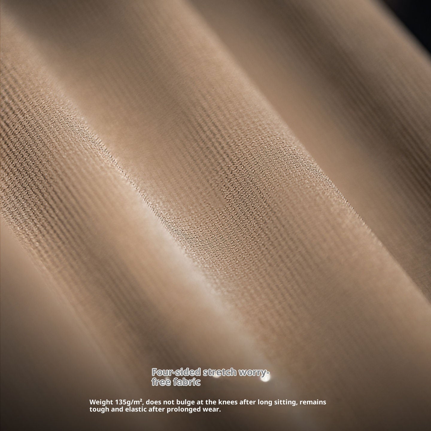 American Retro Stretch Casual Pants Khaki Commuter Anti-wrinkle Tapered