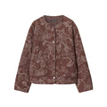 New Women's Quilted Embroidered Coated Jacket