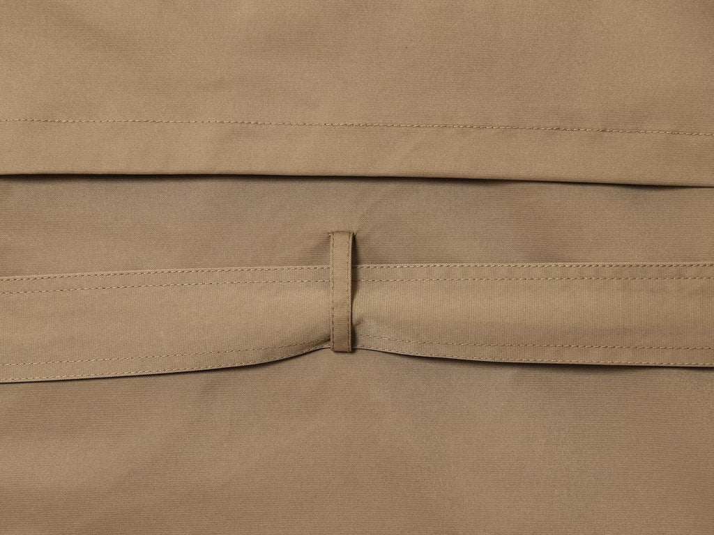 Women Double-breasted Niche Lace-up Trench Coat