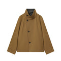 Casual Women's Short Double-sided Trench Coat
