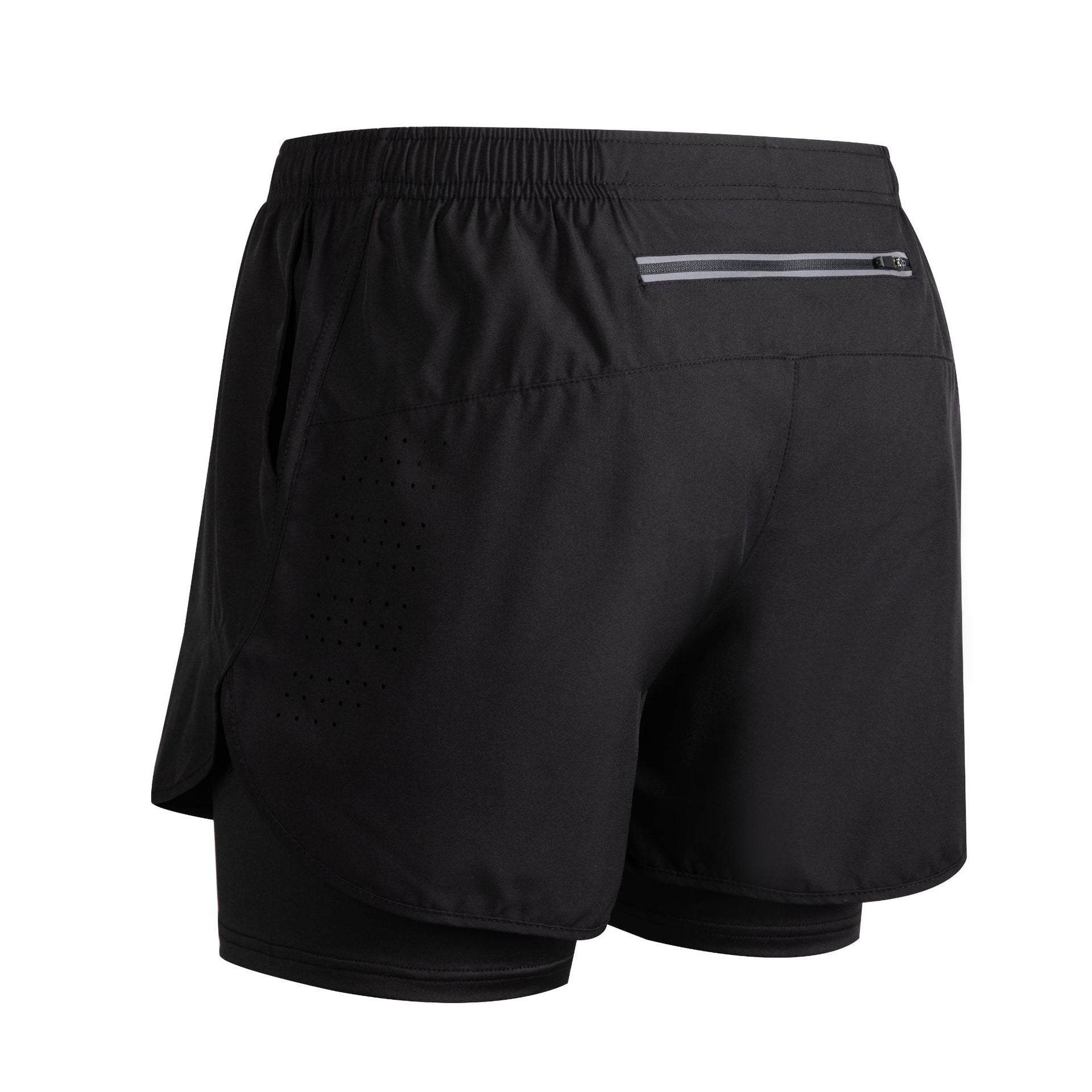 Quick-dry Lining Anti-exposure Double-layer Fitness Shorts For Men