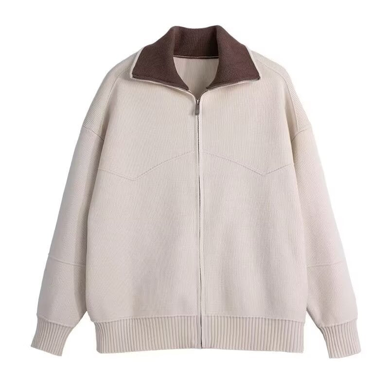 Autumn And Winter High-end Men's Casual Knitted Cardigan Youth Thickened Loose Knit Sweater