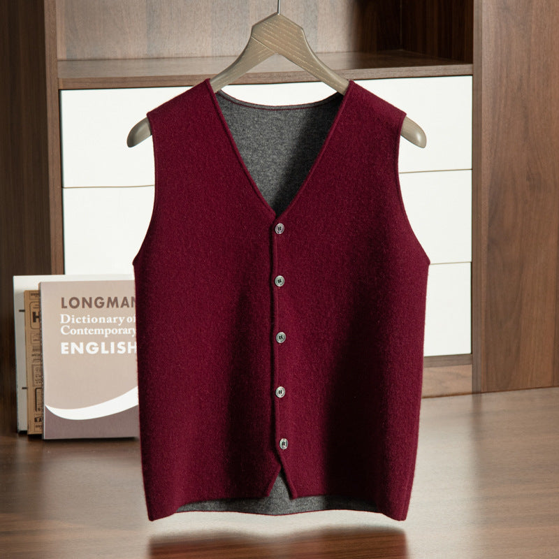 Men's V-neck Vest Premium Casual Knit Vest