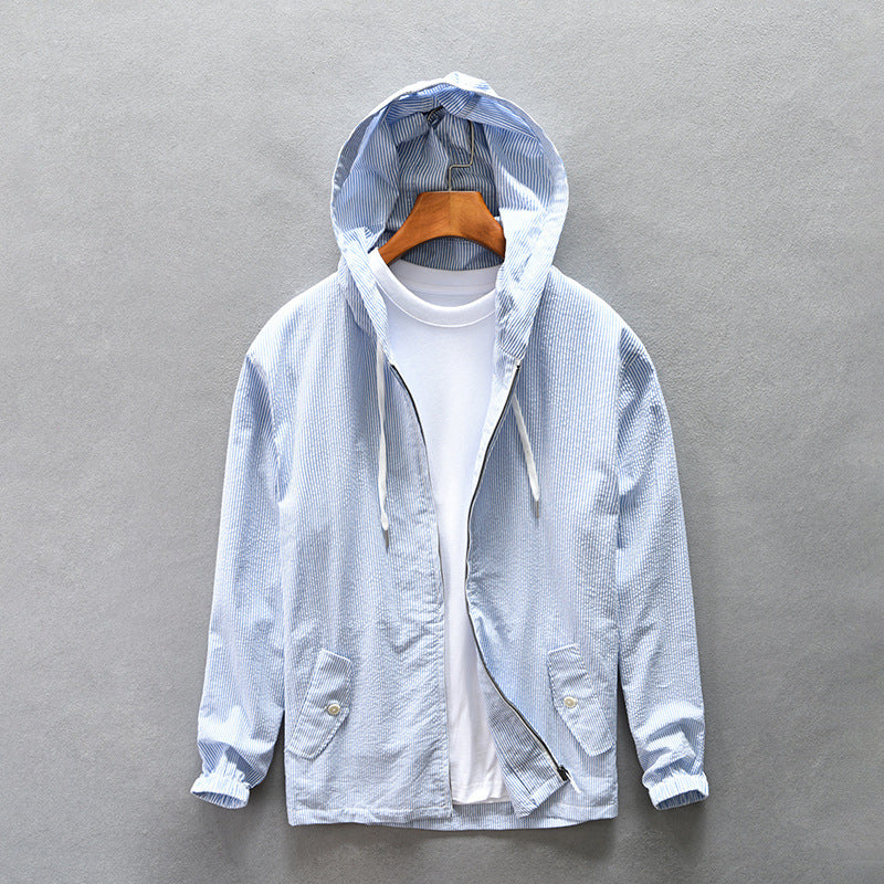 Men's Hooded Casual Shirt Jacket
