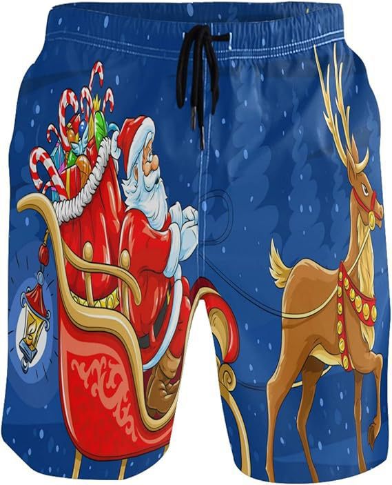 Men's Fashion 3D Printed Loose And Breathable Beach Shorts