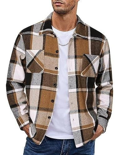 Plaid Casual Long Sleeve Jacket Versatile Shirt
