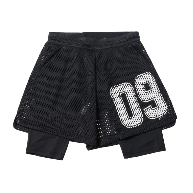 Men's Loose Double-Layer Gym Shorts