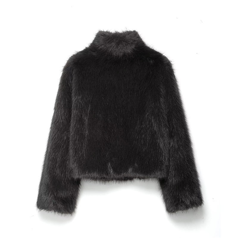 Winter Artificial Fur Effect Coat