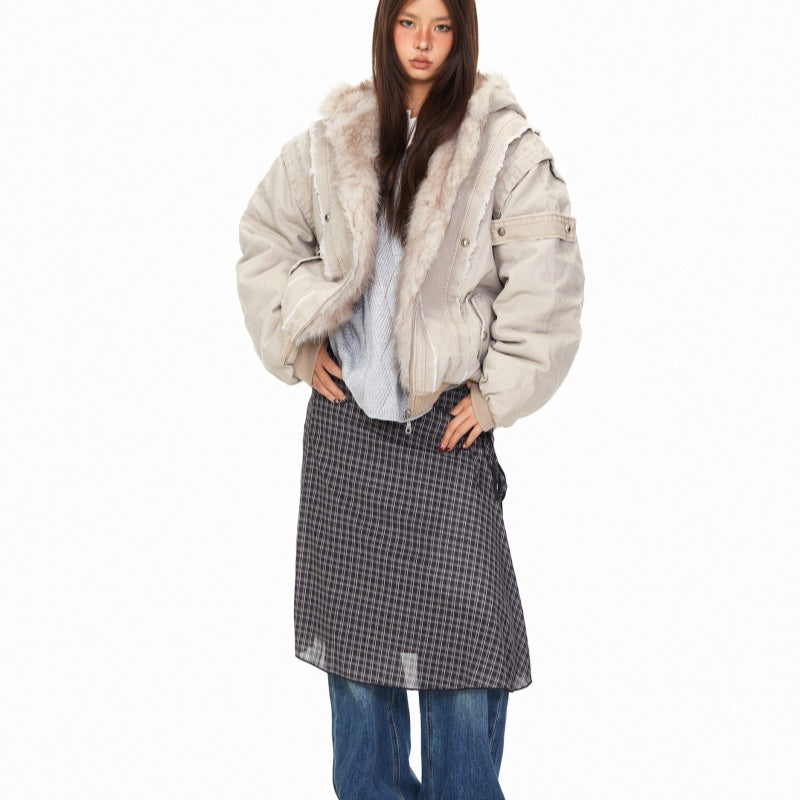 Lazy Thick Padded Hooded Winter Coat