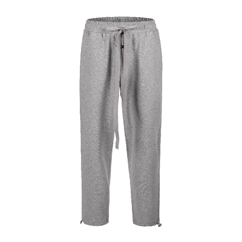 High Street Lengthened Drawstring Pants Fog Retro