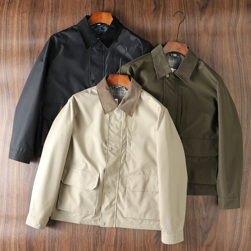 Men's Casual Short JacketBritish Style Short Chic Jacket