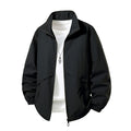 Men's Jacket Loose Fit Stand Collar Coat For Overweight