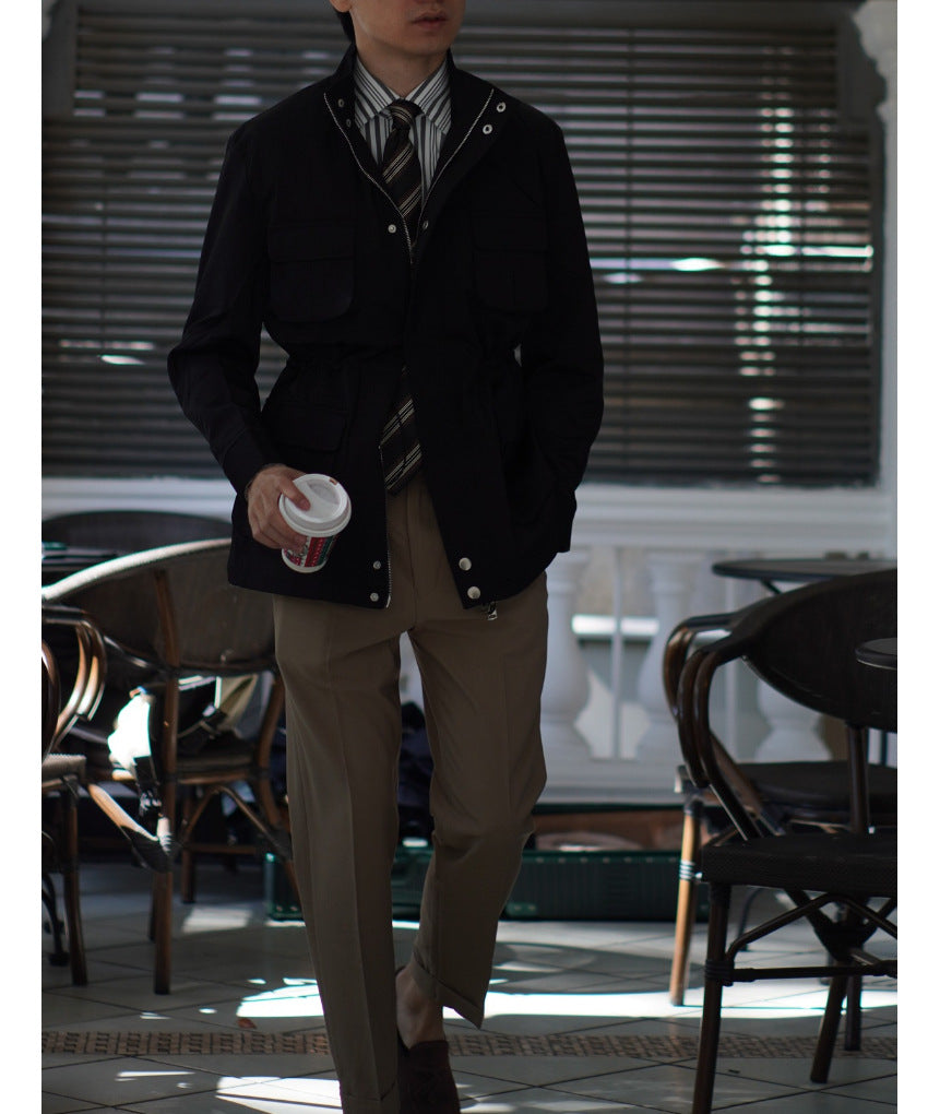 Spring And Autumn Loose Casual Men's Coat Windbreaker