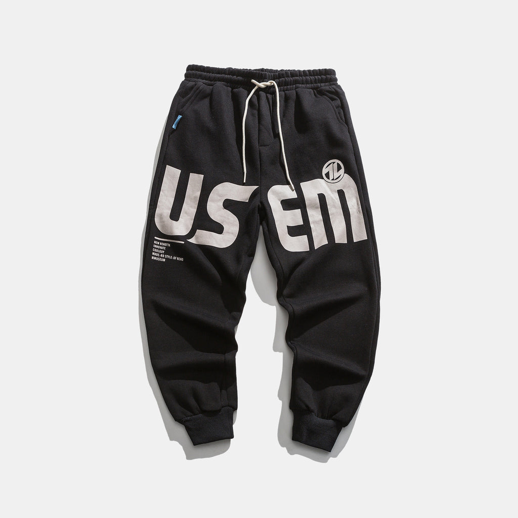 Trendy Loose Thick Straight-leg Sports Trousers