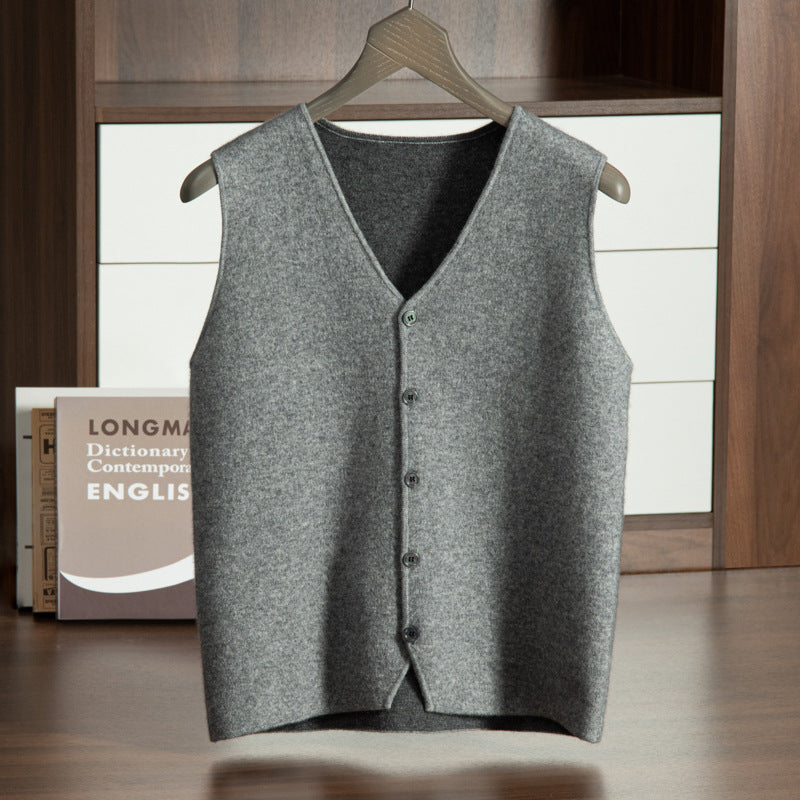 Men's V-neck Vest Premium Casual Knit Vest