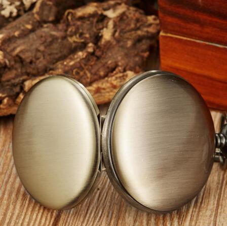 Vintage bronze large pocket watch