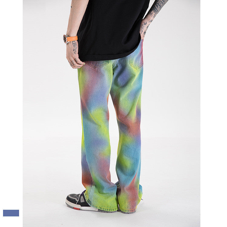 Madeextreme Street Brand Spring Summer New Love Wei La Hip Hop National Trendy Men's Vibe Jeans