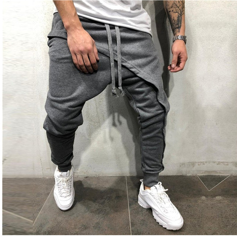 Jogging Hip Hop Slim Casual Sports Drawstring Pants Men