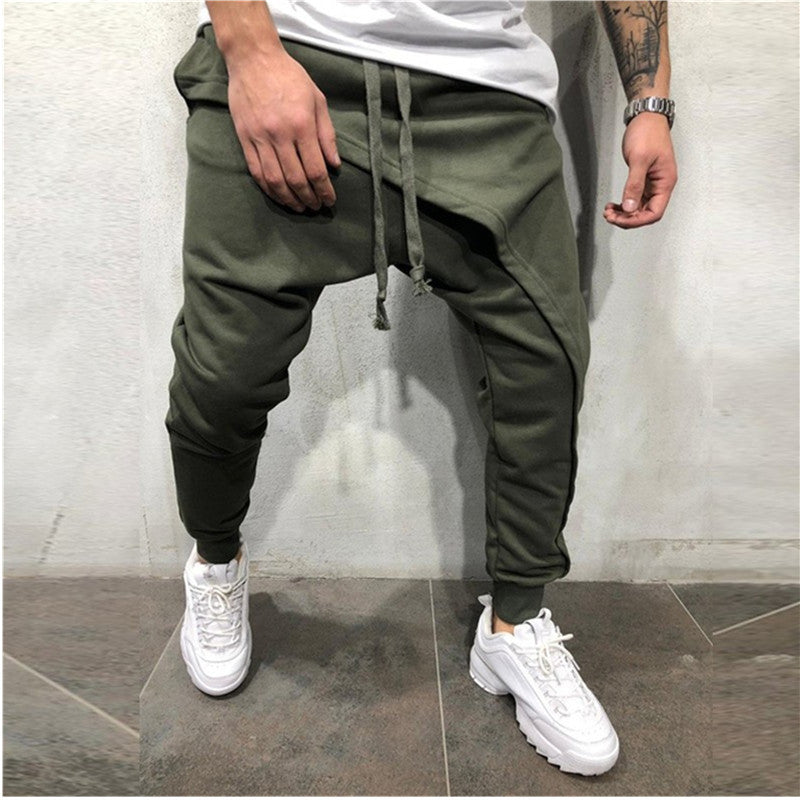 Jogging Hip Hop Slim Casual Sports Drawstring Pants Men