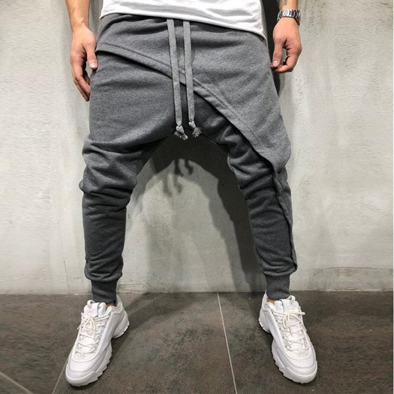 Jogging Hip Hop Slim Casual Sports Drawstring Pants Men