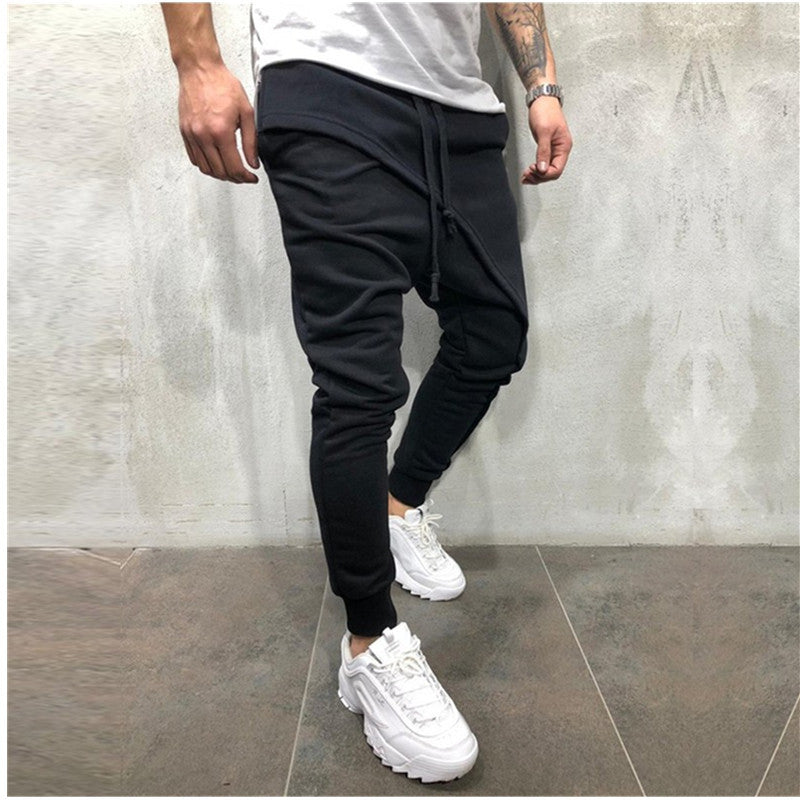 Jogging Hip Hop Slim Casual Sports Drawstring Pants Men