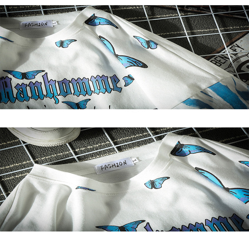 Summer Trend Fashion Summer  Japanese Large Size Loose Short Sleeve