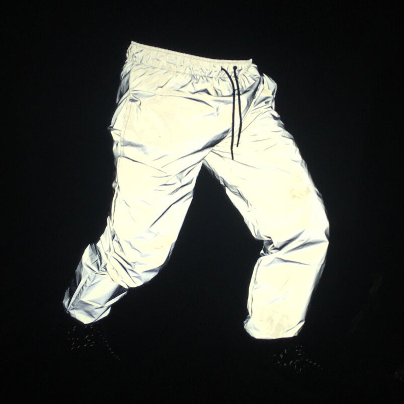 Men's And Women's Reflective Trousers Basketball Sports Hip-Hop Hip-Hop Trousers