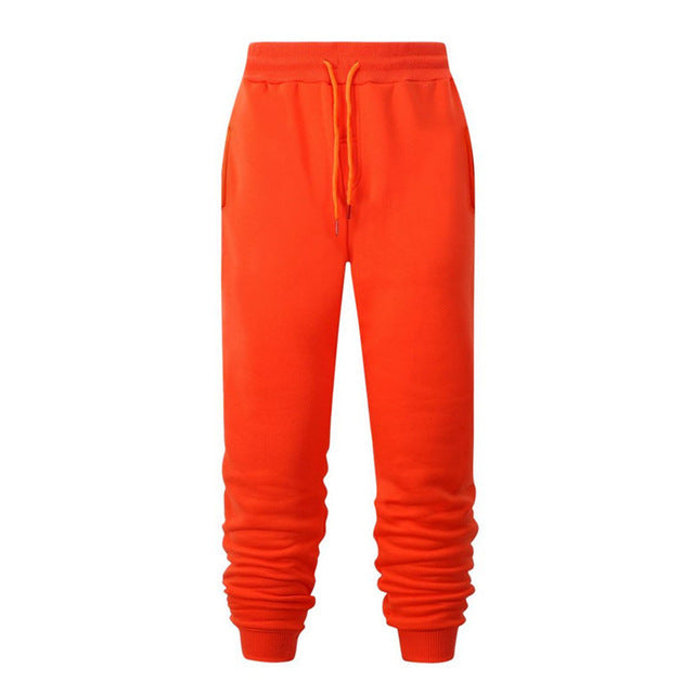 Running Fitness Sweatpants Casual Loose Warm Sweat-absorbent Feet Pants