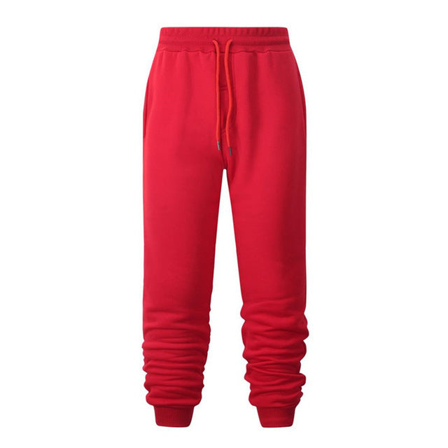 Running Fitness Sweatpants Casual Loose Warm Sweat-absorbent Feet Pants