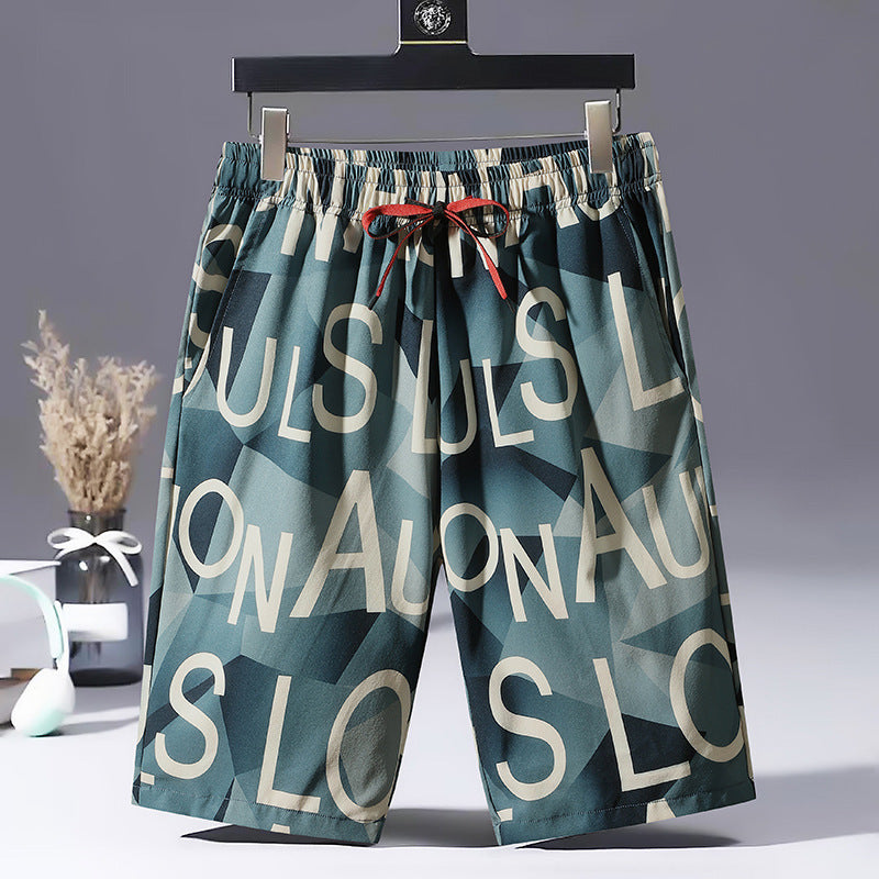 Men's Casual Printed Sports Shorts