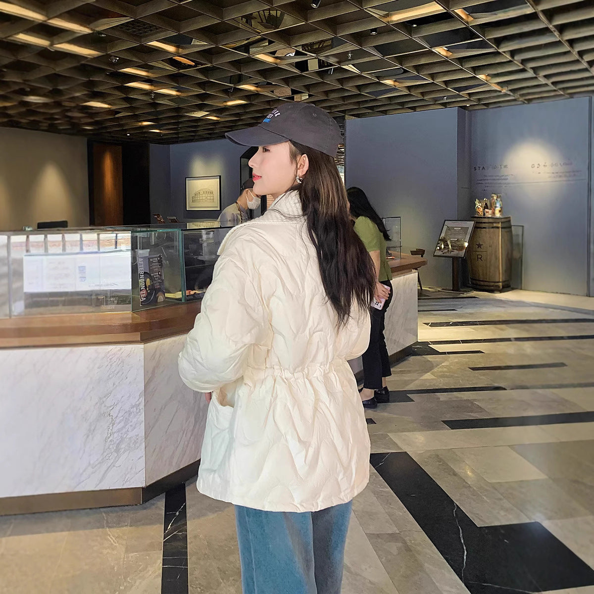 Women's Cotton-padded Lapel Winter Wool