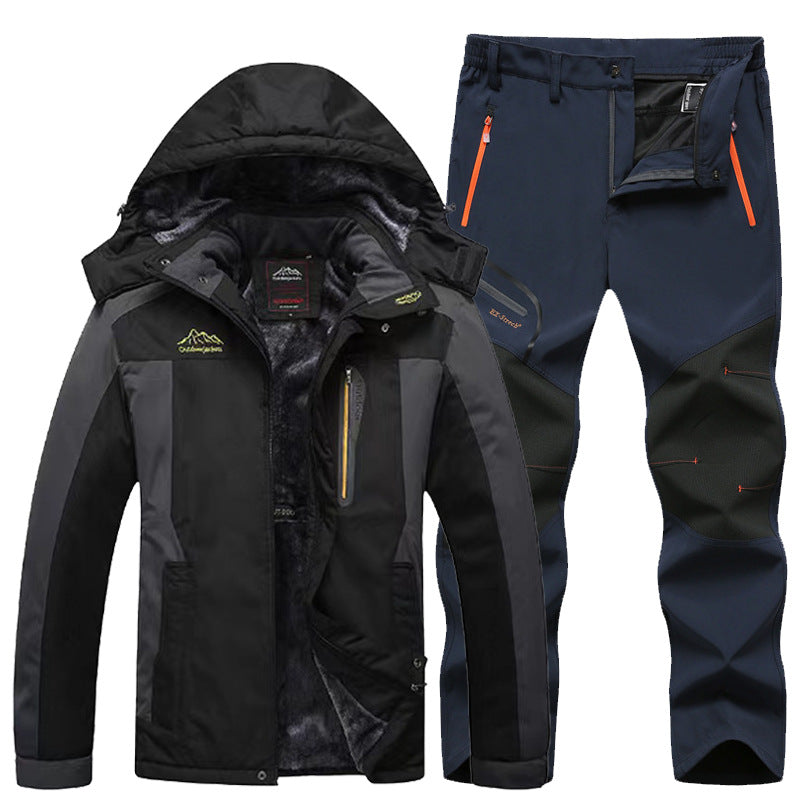 Outdoor Windproof And Frost-proof Men's Windproof Jacket Set