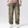 Hip Hop Men's Nostalgic Retro Multi-pocket Pants