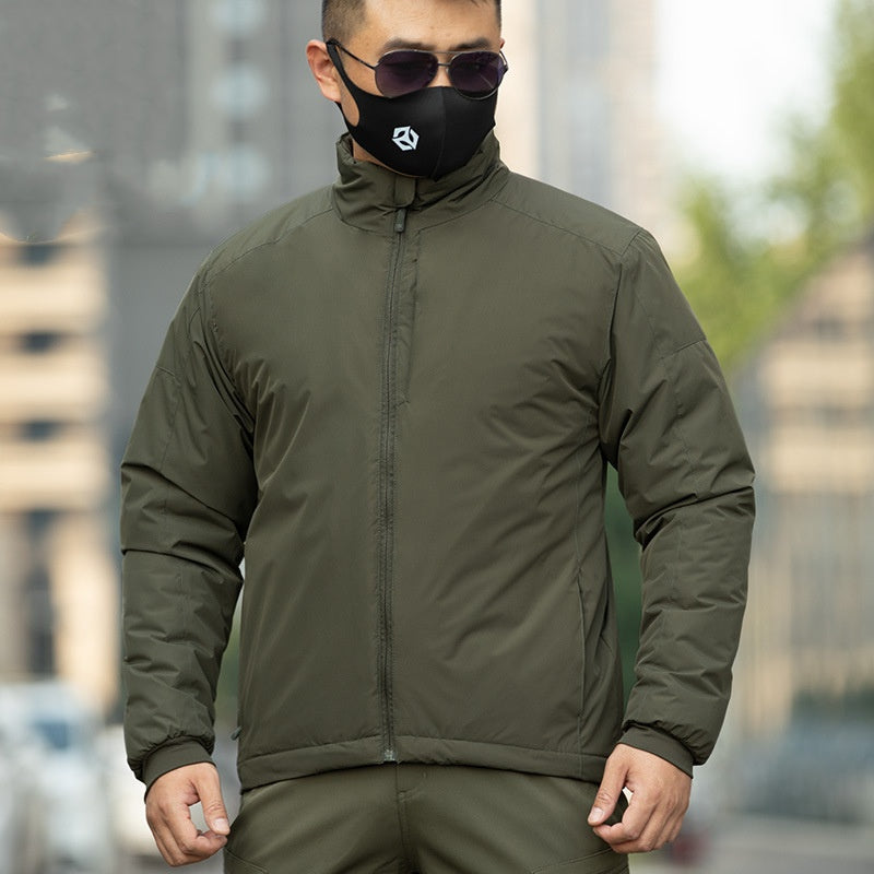Angken New Thermal Reflection Tactical Cotton-padded Jacket Men's Autumn And Winter Windproof Warm Warm Warm Shell Jacket Outdoor Cotton Coat Coat