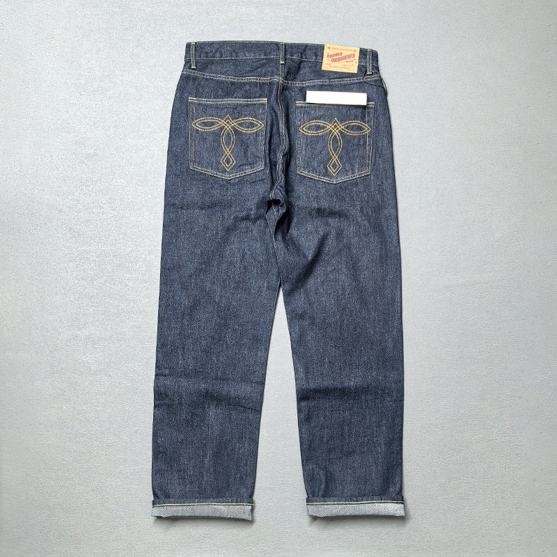 Men's Primary Red Ear Straight Jeans