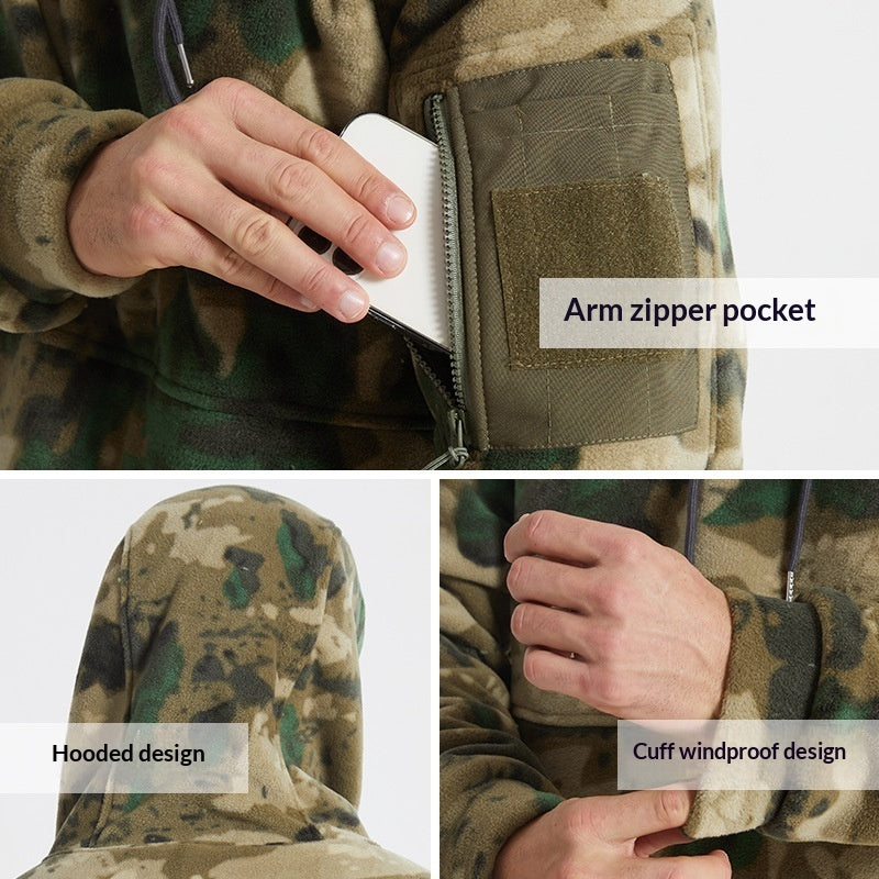 Men's Thick Fleece-Lined Thermal Hoodie For Winter