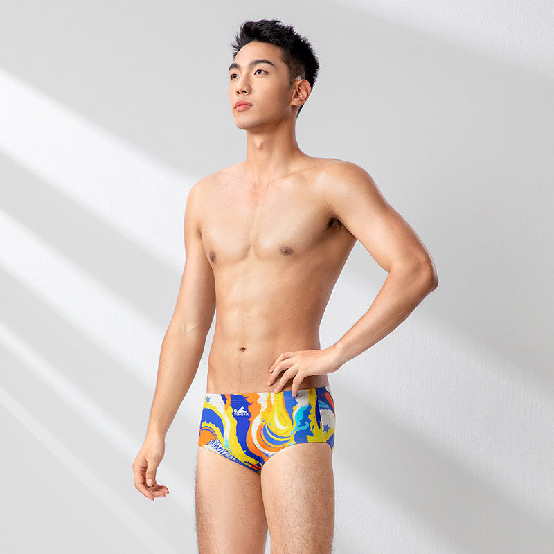 Professional Racing Swim Briefs With Wide Small Square Cut