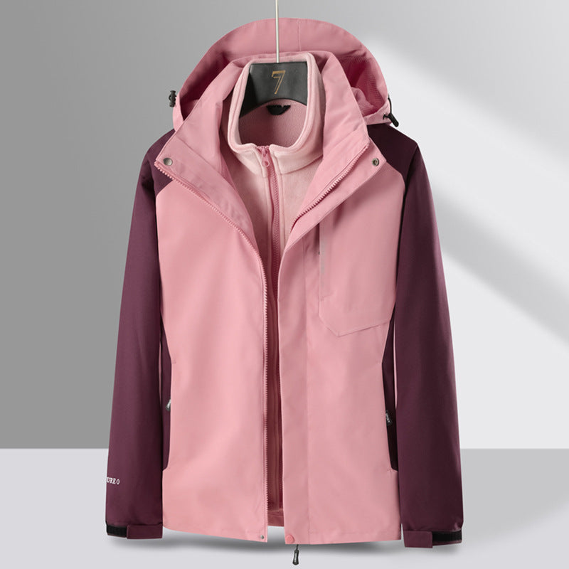 Three-in-one Men's Assault Couple Fleece Padded Coat