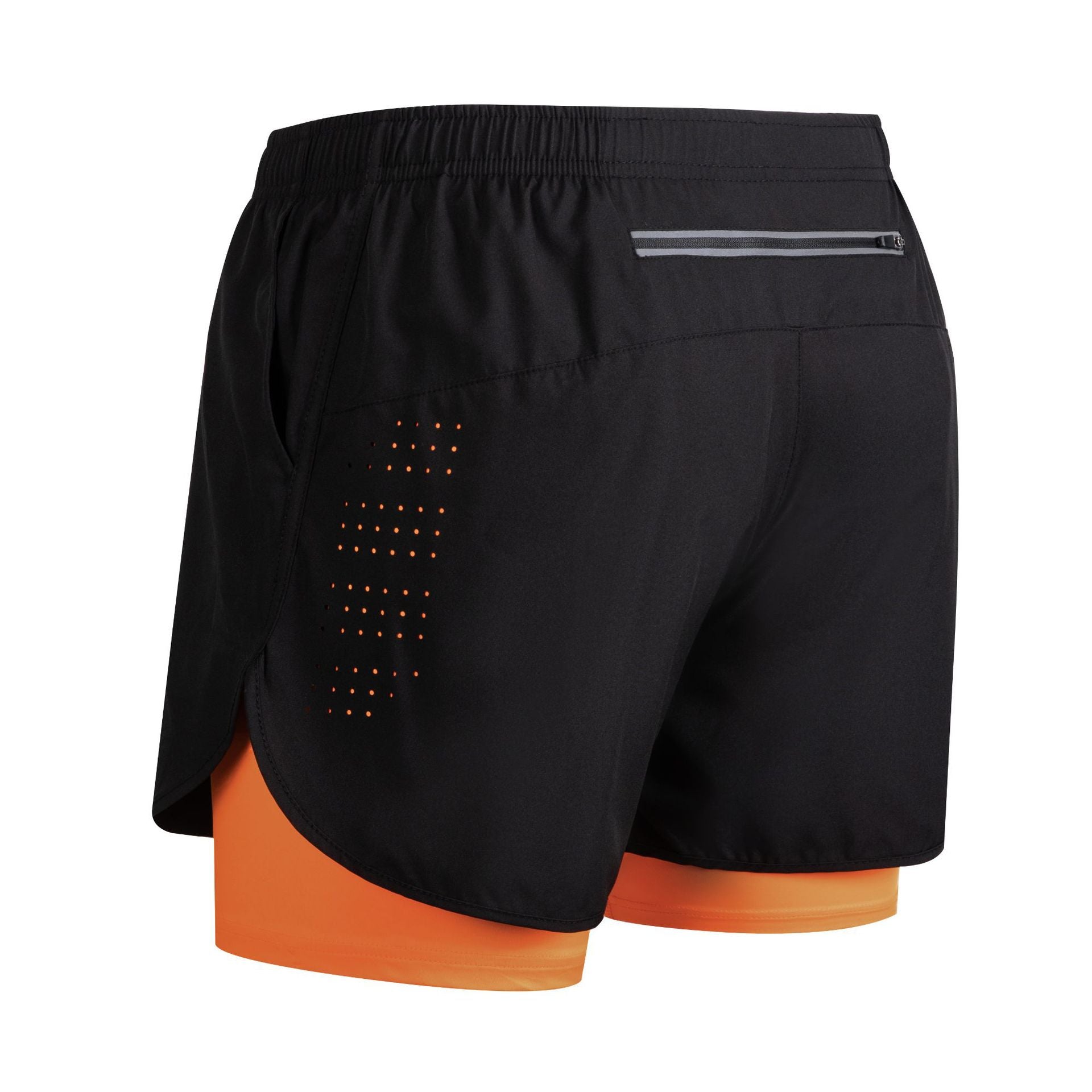 Quick-dry Lining Anti-exposure Double-layer Fitness Shorts For Men