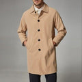Men's Mid-length Loose Skin Trench Casual Thin Coat