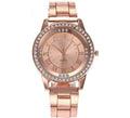 Vansvar Brand Rose Gold Watch Luxury Women Dress Rhinestone Quartz Watch Casual Women Stainless Steel Wristwatches Female Clock
