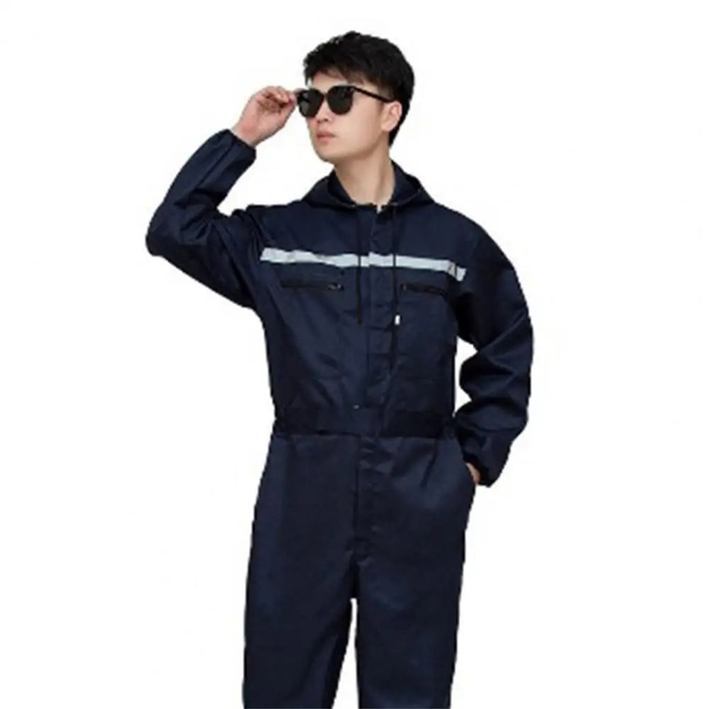 Men's One-piece Hooded Work Suit